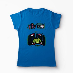 Tricou Monstru - Femei-Albastru Regal
